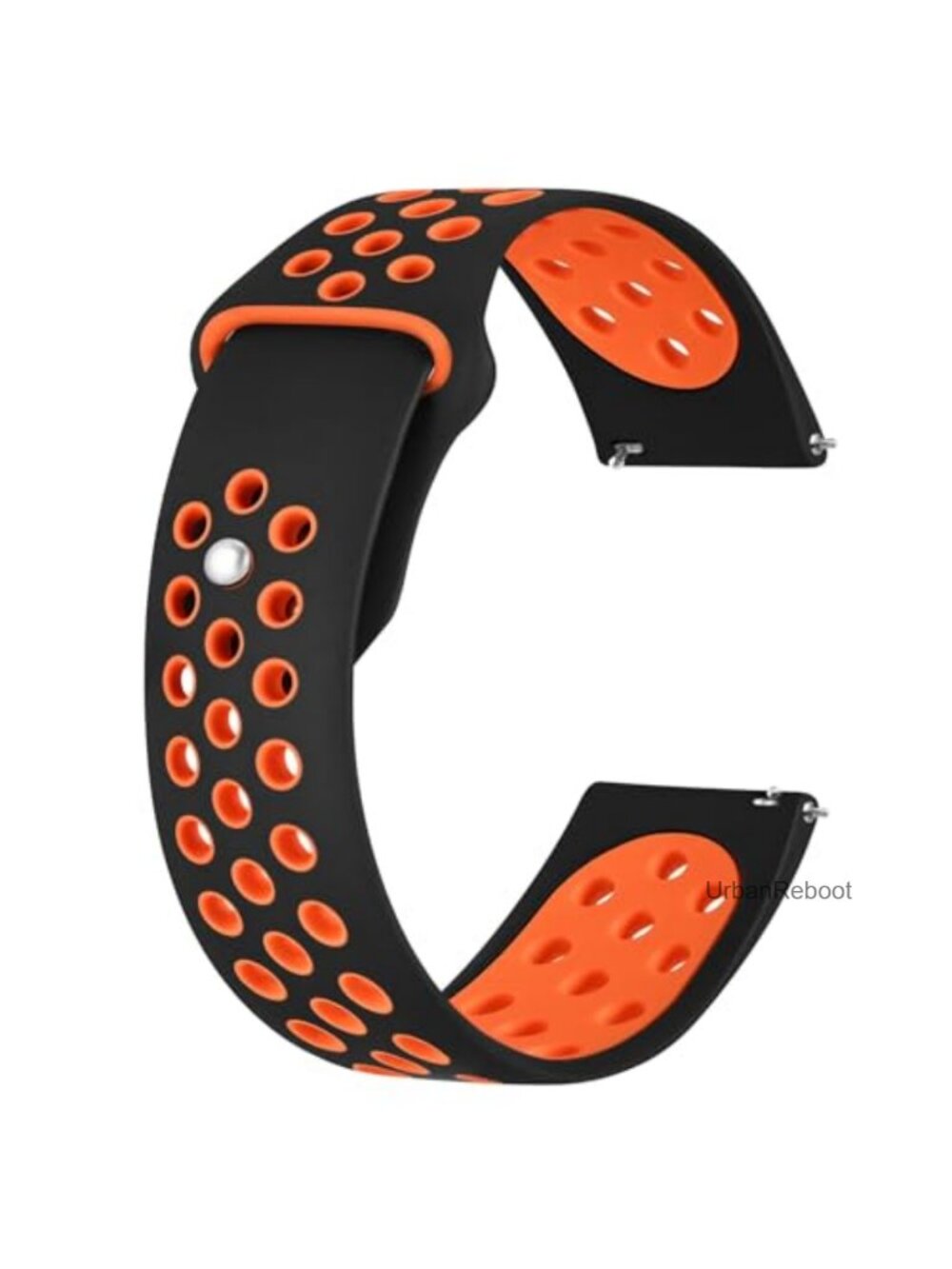 Silicone Watch Band Ventilated Quick Release 20mm 22mm Sport Strap